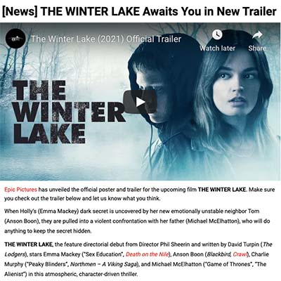 [News] THE WINTER LAKE Awaits You in New Trailer